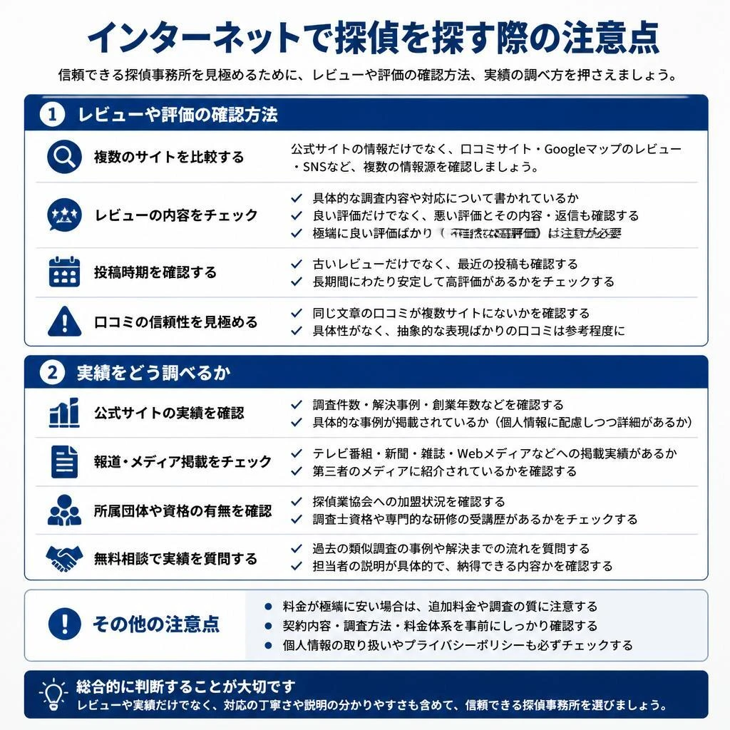 オンラインでの調査依頼の際に注意すべき点