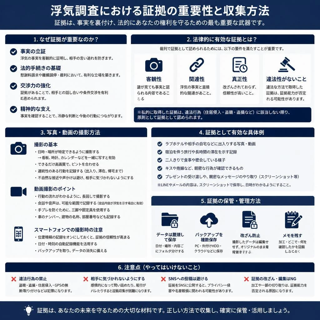 証拠収集のポイント